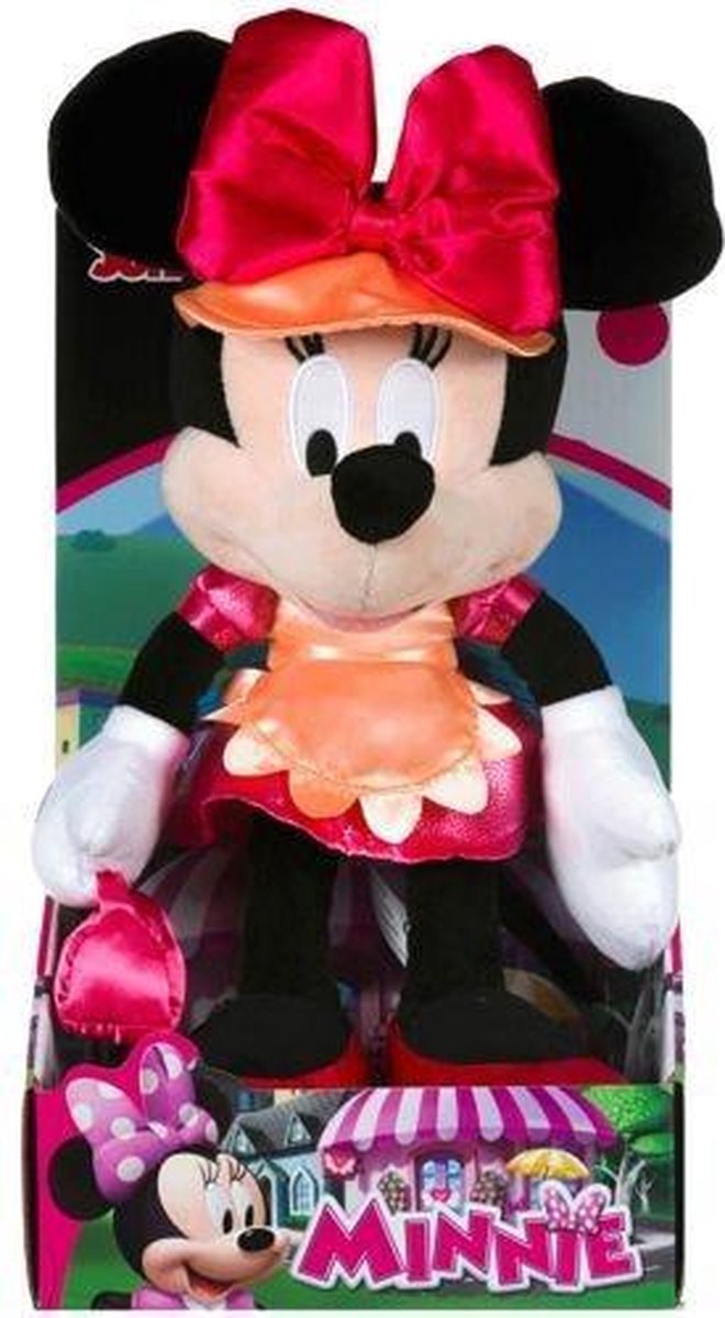 Minnie Mouse Pluche Knuffel 30 cm | Mickey & Minie Mouse Peluche speelgoed 30cm | Disney Junior